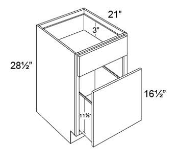 FILE DRAWER BASE - Shaker Espresso