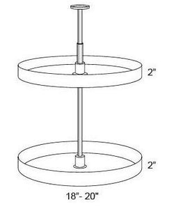 LAZY SUSAN SPINNER - Fabuwood Wellington Cinnamon