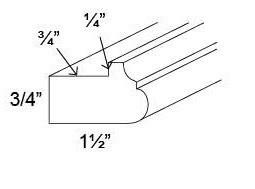 LIGHT RAIL MOLDING - Fabuwood Elite Cinnamon