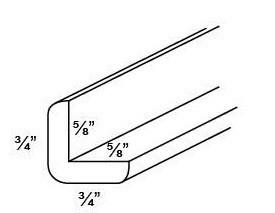 MOLDING - OUTSIDE CORNER MOLDING - Fabuwood Elite Cinnamon