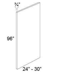 PANEL - REFRIGERATOR END PANEL- Fabuwood Wellington Cinnamon