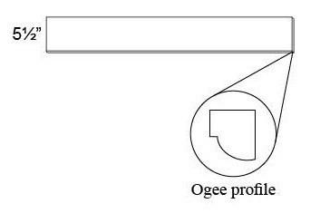 VALANCE - STRAIGHT - Fabuwood Elite Cinnamon