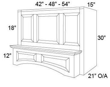 WOOD HOODS - ARCHED HOOD - Fabuwood Elite Cinnamon