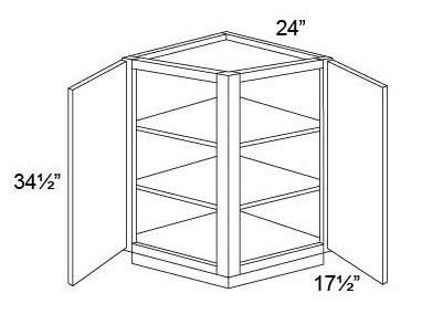 BASE - RETURN ANGLE CABINET - Fabuwood Wellington Cinnamon
