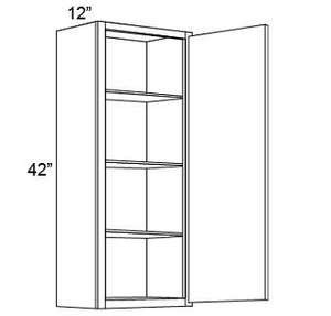 42" HIGH WALL CABINETS- SINGLE DOOR - Fabuwood Lenox Brandy