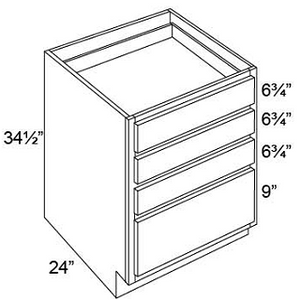 DRAWER BASES- 4 DRAWERS - Vista Blanc