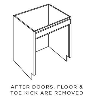 ADA - SINK BASE CABINETS - Hallmark Pecan