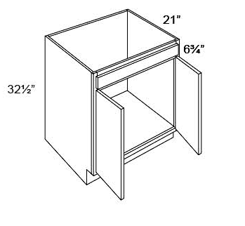 ADA - VANITY SINK BASE CABINETS - Fabuwood Landmark Brandy