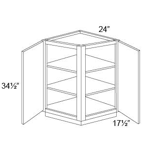 BASE RETURN ANGLE CABINET - Fabuwood Galaxy Pecan