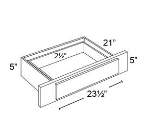 KNEE DRAWER - Fabuwood  Galaxy Pecan