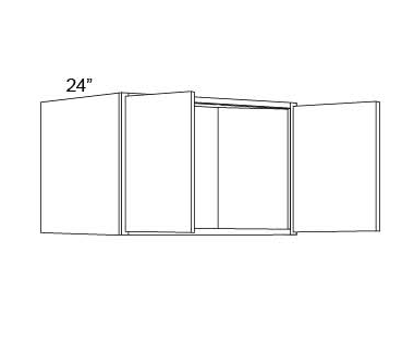 REFRIGERATOR WALL CABINETS - 24" DEEP - Fabuwood Elite Merlot