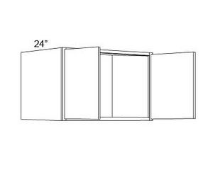 REFRIGERATOR WALL CABINETS - 24" DEEP - Fabuwood Elite Merlot