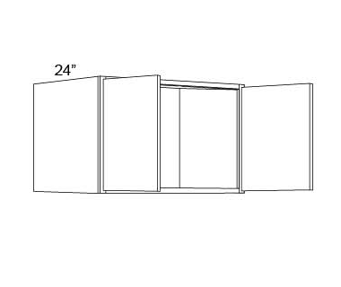 REFRIGERATOR WALL CABINETS - 24" DEEP  Metro Onyx
