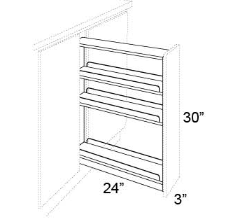 SPICE PULL OUT BASE FILLER - Charleston Saddle