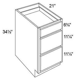 VANITY DRAWER BASES  - Shaker Gray