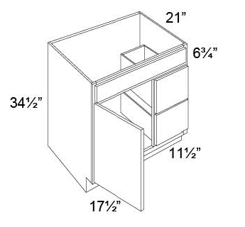 VANITY SINK & DRAWER COMBO - Galaxy Cobblestone
