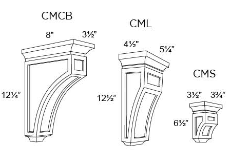 CORBELS - Fabuwood Galaxy Linen