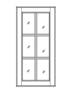 GLASS DOORS - Fabuwood Hallmark Chestnut