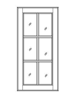 GLASS DOORS - Lenox Chestnut