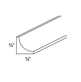 INSIDE CORNER MOLDING - Fabuwood Fusion Blanc