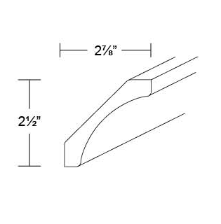 COVE MOLDING - Fabuwood Vista Blanc