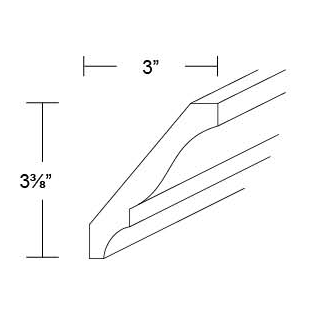 CROWN MOLDING Fabuwood Nexus Frost