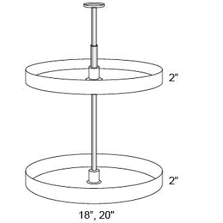 LAZY SUSAN SPINNER - Fabuwood  Elite Cinnamon