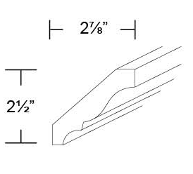 CROWN MOLDING - Fabuwood Hallmark Pecan