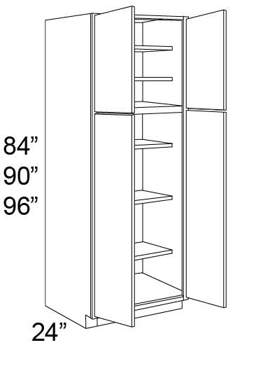 TALL PANTRY - DOUBLE DOOR - Fabuwood Hallmark Chestnut