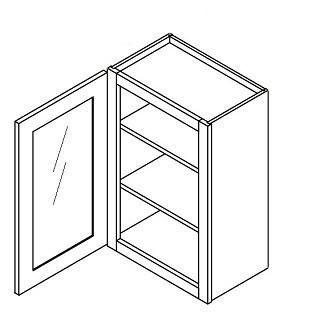 GLASS DOOR WALL CABINETS - Alfa Gray