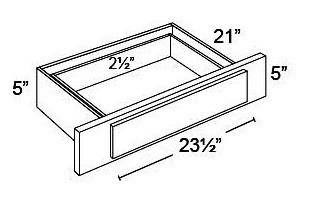 VANITY KNEE DRAWER - Fabuwood Wellington Cinnamon