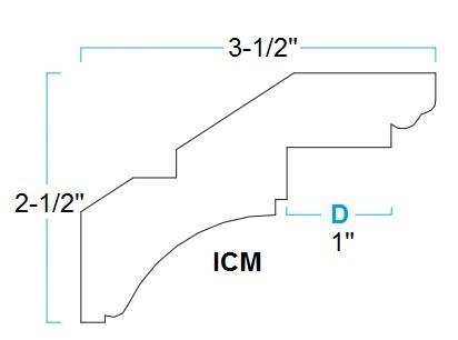 CROWN MOLDING - LCM - Metro White