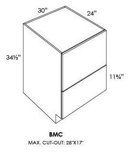 BASE OVEN & MICROWAVE CABINETS - Fabuwood Prima Bianco