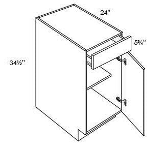 SINGLE DOOR BASE CABINETS - Fabuwood Prima Bianco