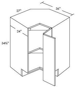 CORNER BASE CABINETS - Fabuwood Prima Bianco