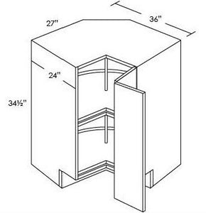 CORNER BASE CABINETS - Fabuwood Prima Bianco