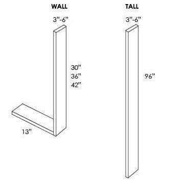 WALL & TALL FILLERS - Fabuwood Prima Bianco