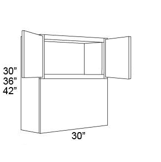 MICROWAVE WALL CABINET - Shaker Gray